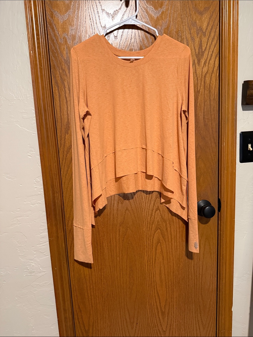 FP movement by Free People Tempo High-Low Long-Sleeve Tee - Orange
